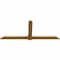 Ekena Millwork Eugene Rough Sawn Timber Gable Bracket, Western Red Cedar, 96"W x 40"H x 2"D x 6"F, 10/12 Pitch GBW096X40X0206EUG00RWR - alternate 5